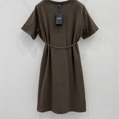 Replica Yves Saint Laurent Dresses Short Sleeved For Women #1097808 $85.00 USD for Wholesale