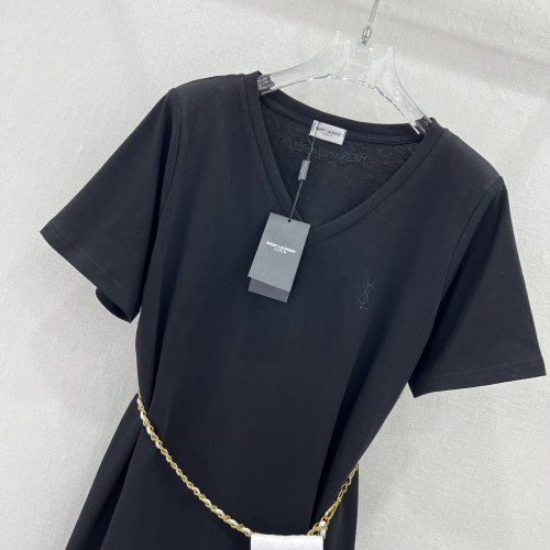 Replica Yves Saint Laurent Dresses Short Sleeved For Women #1097809 $85.00 USD for Wholesale