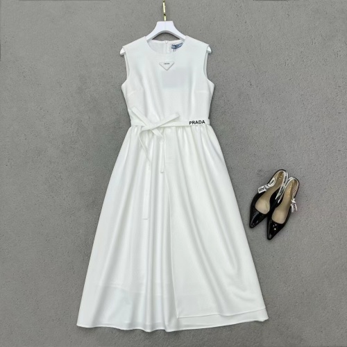 Prada Dresses Sleeveless For Women #1097870 $85.00 USD, Wholesale Replica Prada Dresses