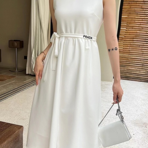 Replica Prada Dresses Sleeveless For Women #1097870 $85.00 USD for Wholesale