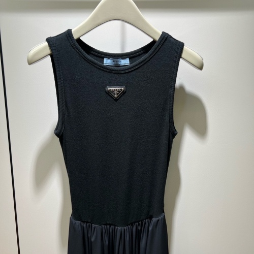 Replica Prada Dresses Sleeveless For Women #1097913 $76.00 USD for Wholesale