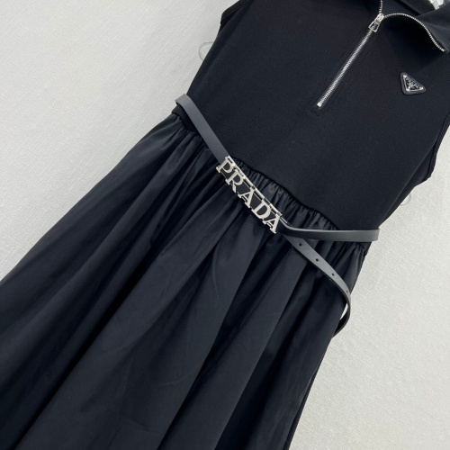 Replica Prada Dresses Short Sleeved For Women #1097918 $85.00 USD for Wholesale