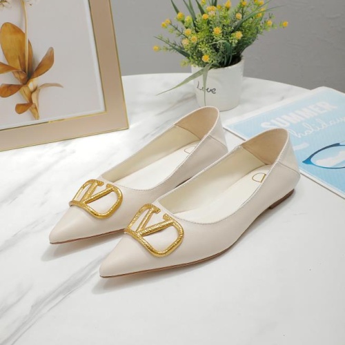 Valentino Flat Shoes For Women #1097942 $76.00 USD, Wholesale Replica Valentino Flat Shoes