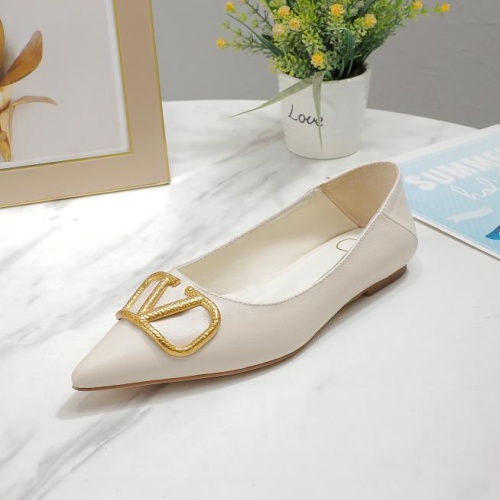Replica Valentino Flat Shoes For Women #1097942 $76.00 USD for Wholesale