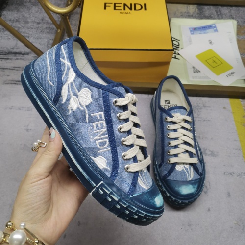 Replica Fendi Casual Shoes For Women #1098050 $88.00 USD for Wholesale
