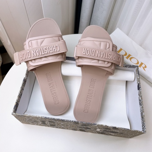 Replica Christian Dior Slippers For Women #1098095 $56.00 USD for Wholesale