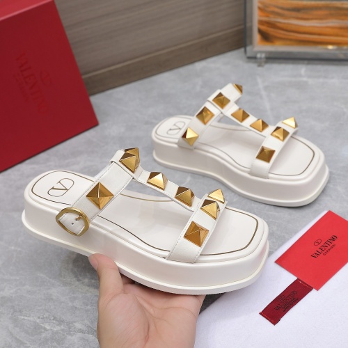 Replica Valentino Slippers For Women #1098131 $112.00 USD for Wholesale