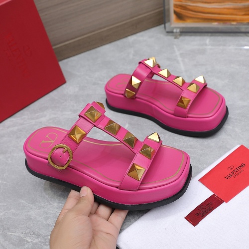 Replica Valentino Slippers For Women #1098133 $112.00 USD for Wholesale