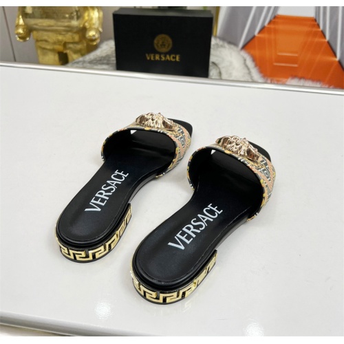 Replica Versace Slippers For Women #1098147 $82.00 USD for Wholesale