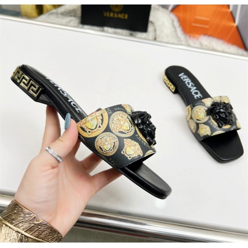 Replica Versace Slippers For Women #1098149 $82.00 USD for Wholesale