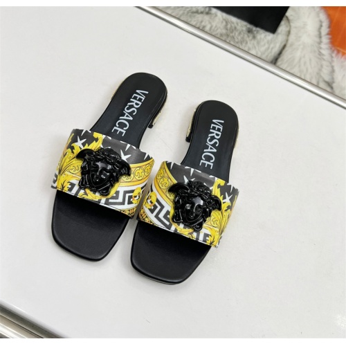 Replica Versace Slippers For Women #1098150 $82.00 USD for Wholesale