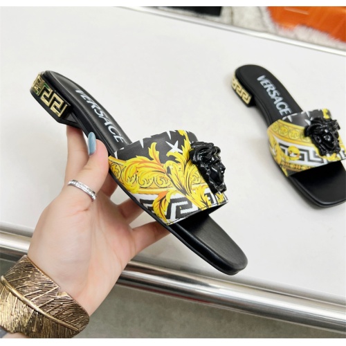 Replica Versace Slippers For Women #1098150 $82.00 USD for Wholesale