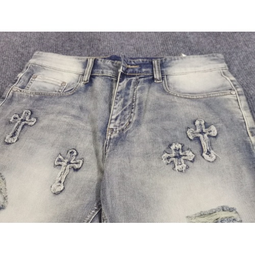 Replica Chrome Hearts Jeans For Men #1098172 $48.00 USD for Wholesale