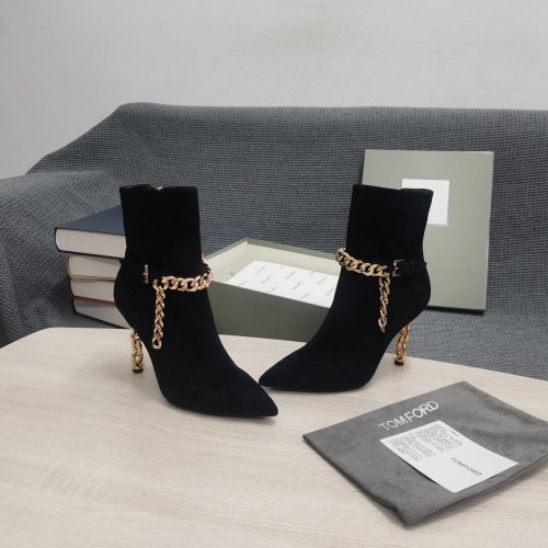 Replica Tom Ford Boots For Women #1098223 $175.00 USD for Wholesale