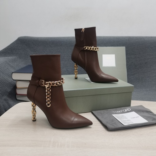 Replica Tom Ford Boots For Women #1098224 $175.00 USD for Wholesale