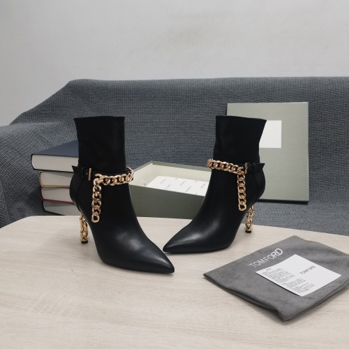 Replica Tom Ford Boots For Women #1098225 $175.00 USD for Wholesale