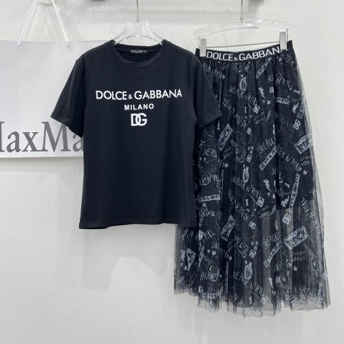 Dolce &amp; Gabbana D&amp;G Tracksuits Short Sleeved For Women #1098281 $92.00 USD, Wholesale Replica Dolce &amp; Gabbana D&amp;G Tracksuits