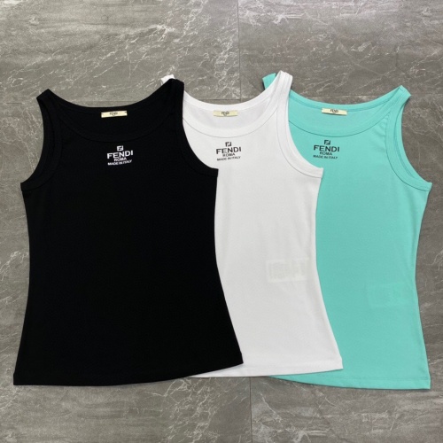 Replica Fendi T-Shirts Sleeveless For Women #1098358 $45.00 USD for Wholesale