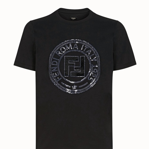 Fendi T-Shirts Short Sleeved For Men #1098393 $25.00 USD, Wholesale Replica Fendi T-Shirts