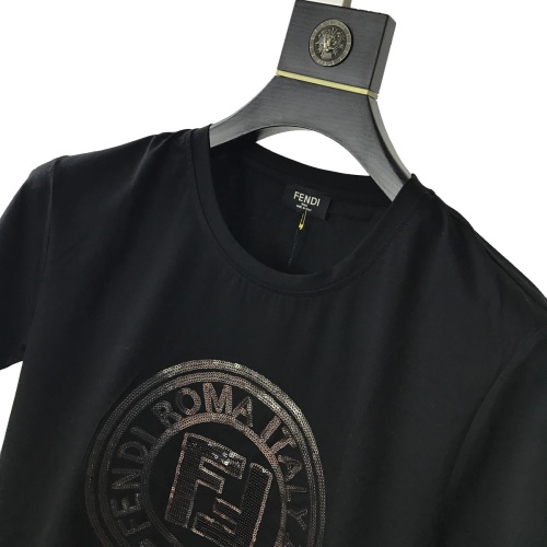 Replica Fendi T-Shirts Short Sleeved For Men #1098393 $25.00 USD for Wholesale