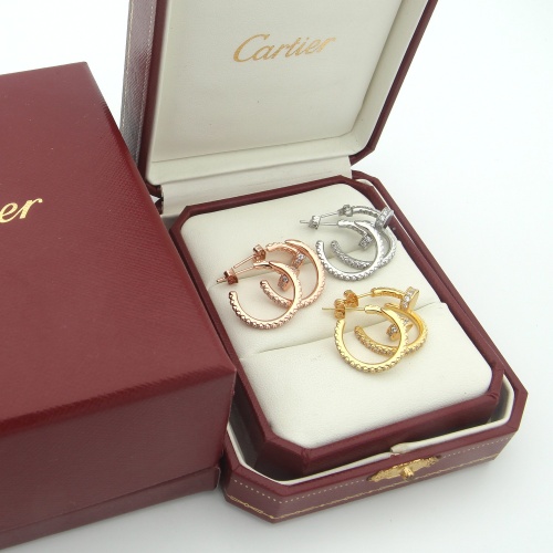 Replica Cartier Earrings For Women #1098568 $27.00 USD for Wholesale