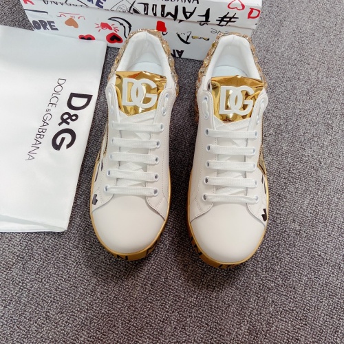 Replica Dolce & Gabbana D&G Casual Shoes For Women #1098708 $135.00 USD for Wholesale