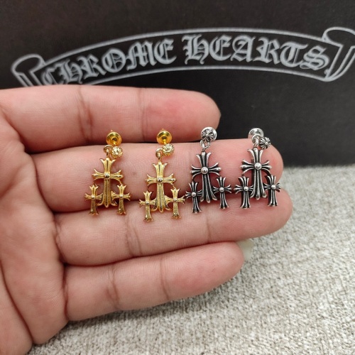 Replica Chrome Hearts Earrings For Women #1098731 $34.00 USD for Wholesale