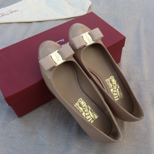 Replica Salvatore Ferragamo Flat Shoes For Women #1099043 $96.00 USD for Wholesale