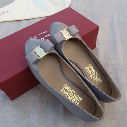 Replica Salvatore Ferragamo Flat Shoes For Women #1099044 $96.00 USD for Wholesale