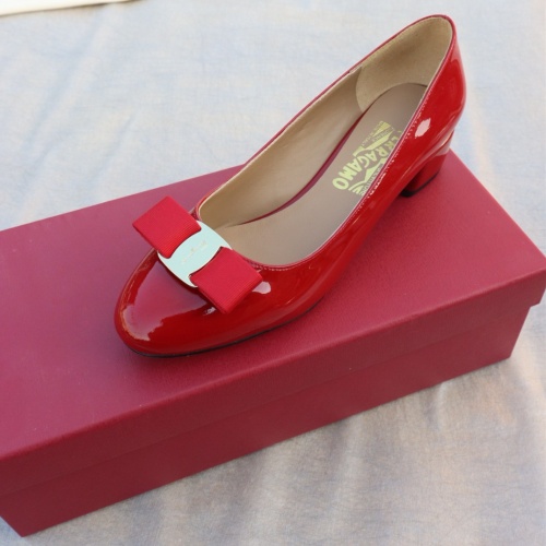Replica Salvatore Ferragamo Flat Shoes For Women #1099046 $96.00 USD for Wholesale