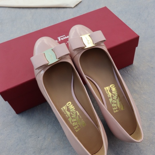 Replica Salvatore Ferragamo Flat Shoes For Women #1099051 $96.00 USD for Wholesale