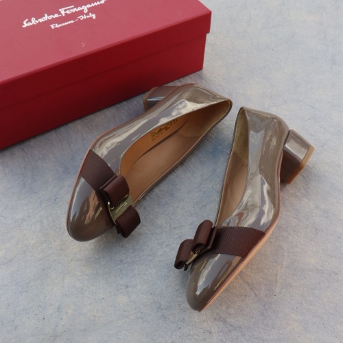 Replica Salvatore Ferragamo Flat Shoes For Women #1099055 $96.00 USD for Wholesale
