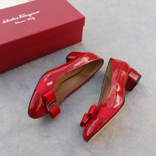 Replica Salvatore Ferragamo Flat Shoes For Women #1099056 $96.00 USD for Wholesale