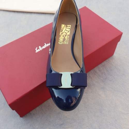 Replica Salvatore Ferragamo Flat Shoes For Women #1099058 $96.00 USD for Wholesale
