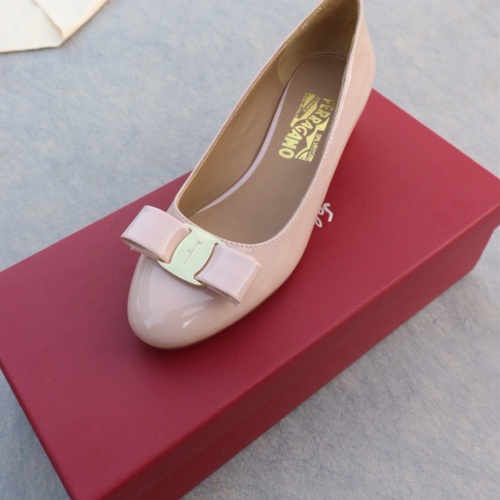 Replica Salvatore Ferragamo Flat Shoes For Women #1099061 $96.00 USD for Wholesale