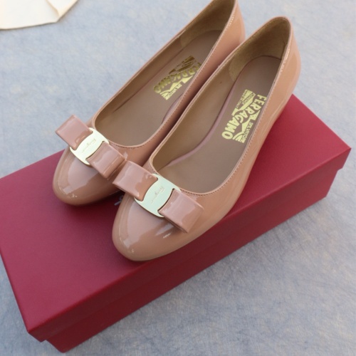 Replica Salvatore Ferragamo Flat Shoes For Women #1099063 $96.00 USD for Wholesale