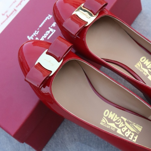 Replica Salvatore Ferragamo Flat Shoes For Women #1099066 $96.00 USD for Wholesale