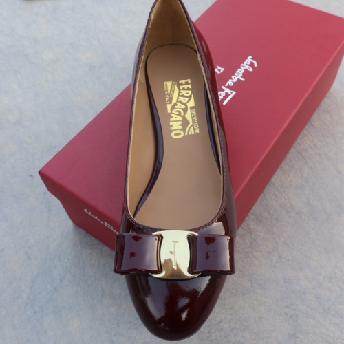 Replica Salvatore Ferragamo Flat Shoes For Women #1099067 $96.00 USD for Wholesale