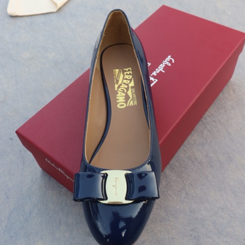 Replica Salvatore Ferragamo Flat Shoes For Women #1099068 $96.00 USD for Wholesale