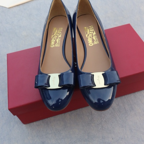 Replica Salvatore Ferragamo Flat Shoes For Women #1099068 $96.00 USD for Wholesale