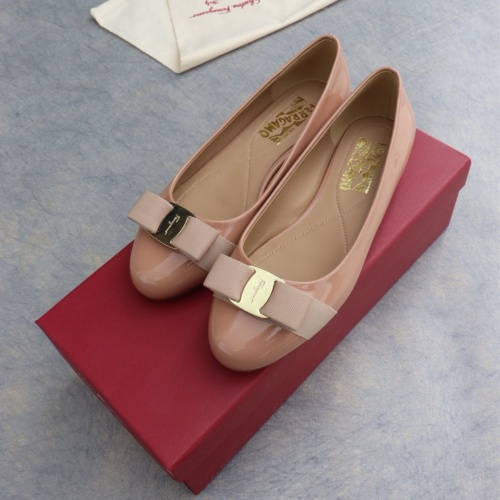 Replica Salvatore Ferragamo Flat Shoes For Women #1099073 $96.00 USD for Wholesale