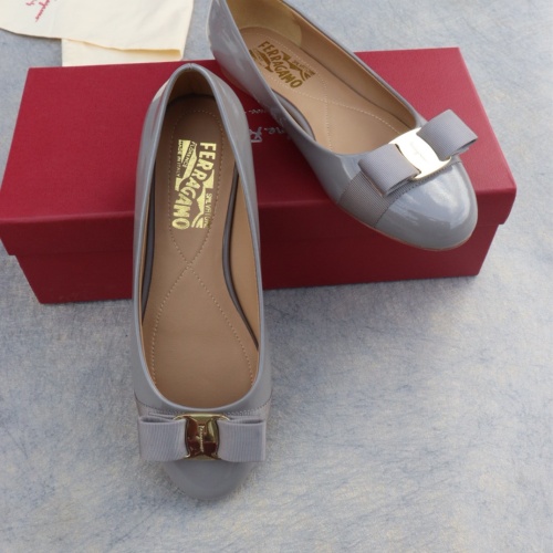 Replica Salvatore Ferragamo Flat Shoes For Women #1099074 $96.00 USD for Wholesale
