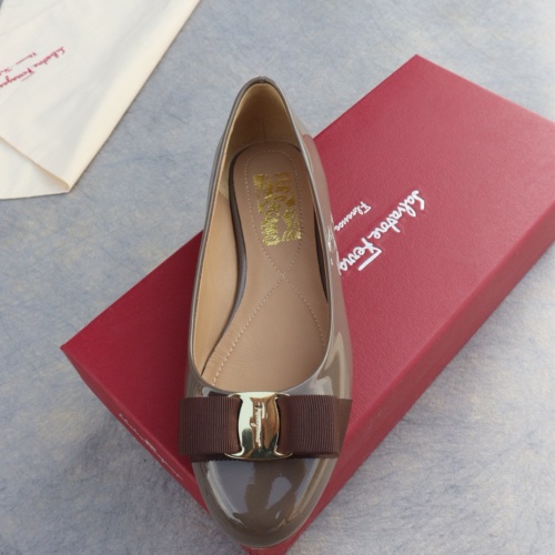 Replica Salvatore Ferragamo Flat Shoes For Women #1099075 $96.00 USD for Wholesale