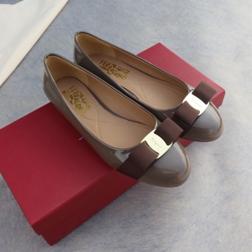 Replica Salvatore Ferragamo Flat Shoes For Women #1099075 $96.00 USD for Wholesale
