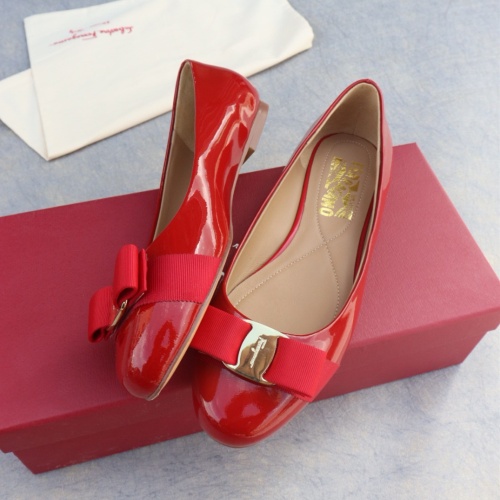 Salvatore Ferragamo Flat Shoes For Women #1099076 $96.00 USD, Wholesale Replica Salvatore Ferragamo Flat Shoes