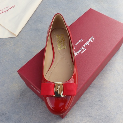 Replica Salvatore Ferragamo Flat Shoes For Women #1099076 $96.00 USD for Wholesale