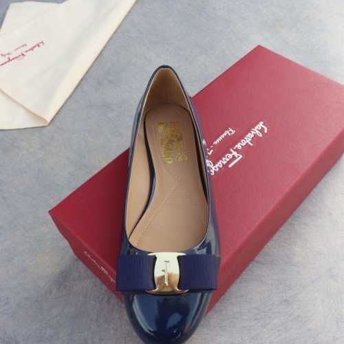 Replica Salvatore Ferragamo Flat Shoes For Women #1099078 $96.00 USD for Wholesale