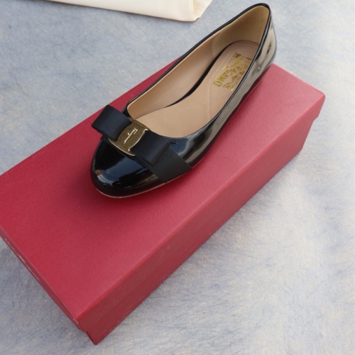 Replica Salvatore Ferragamo Flat Shoes For Women #1099079 $96.00 USD for Wholesale
