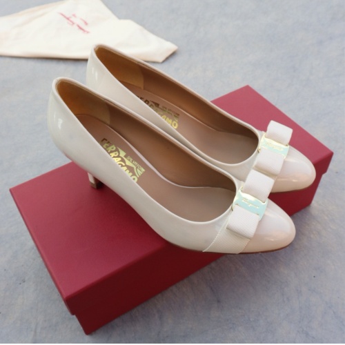 Replica Salvatore Ferragamo High-Heeled Shoes For Women #1099080 $96.00 USD for Wholesale