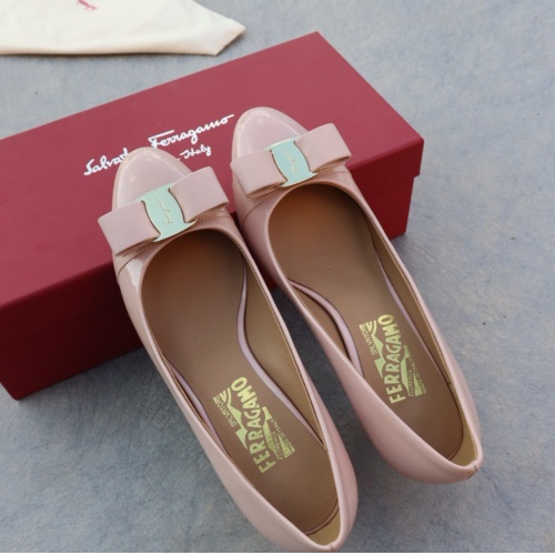 Replica Salvatore Ferragamo High-Heeled Shoes For Women #1099081 $96.00 USD for Wholesale